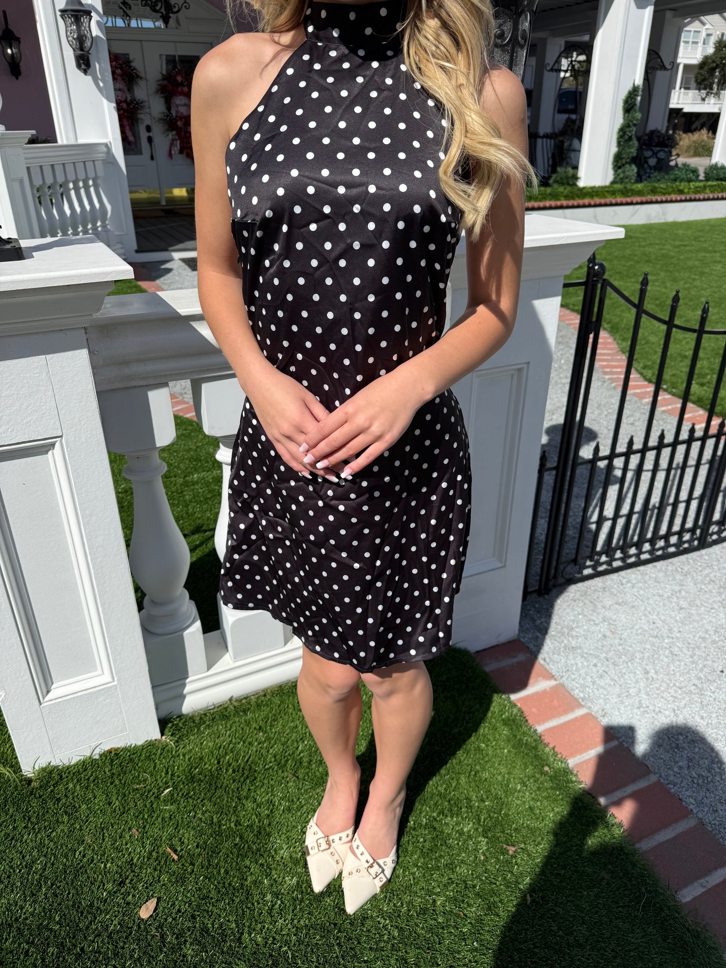 Black Polka Dot Dress