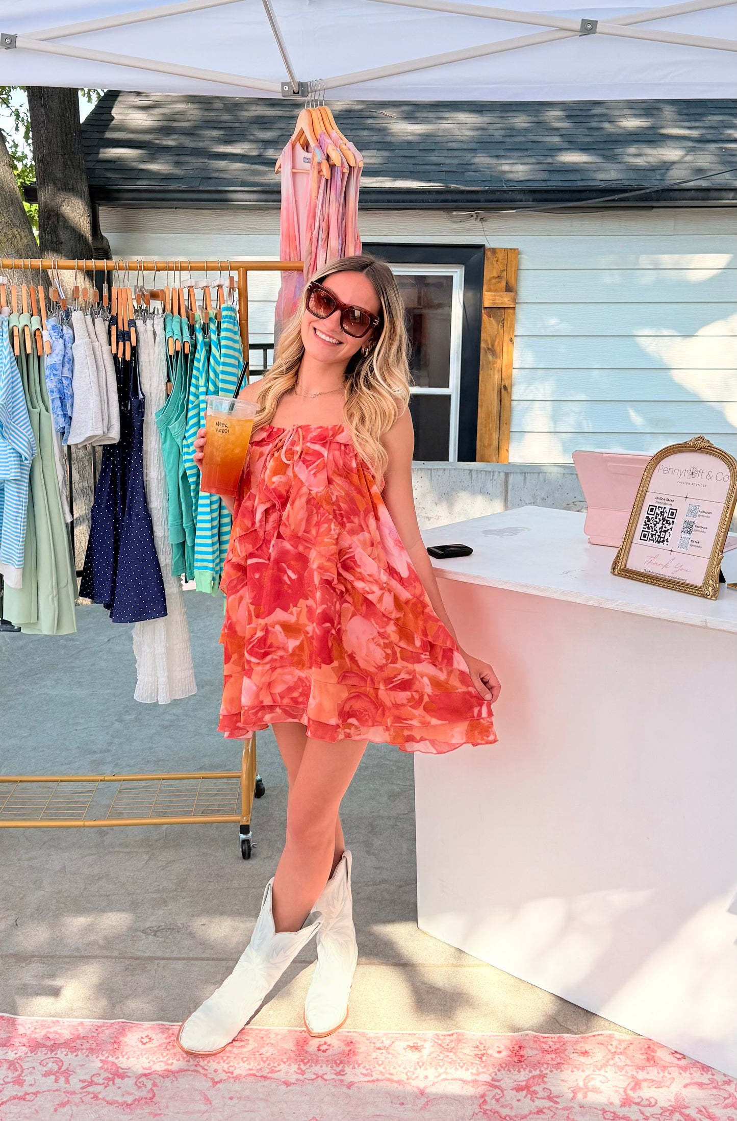 Blooming Floral Mini Dress