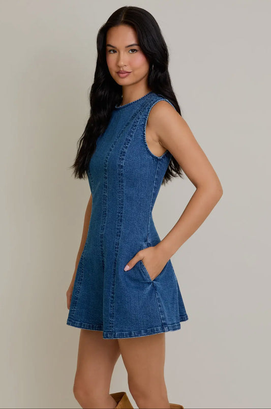 Denim Babydoll Dress
