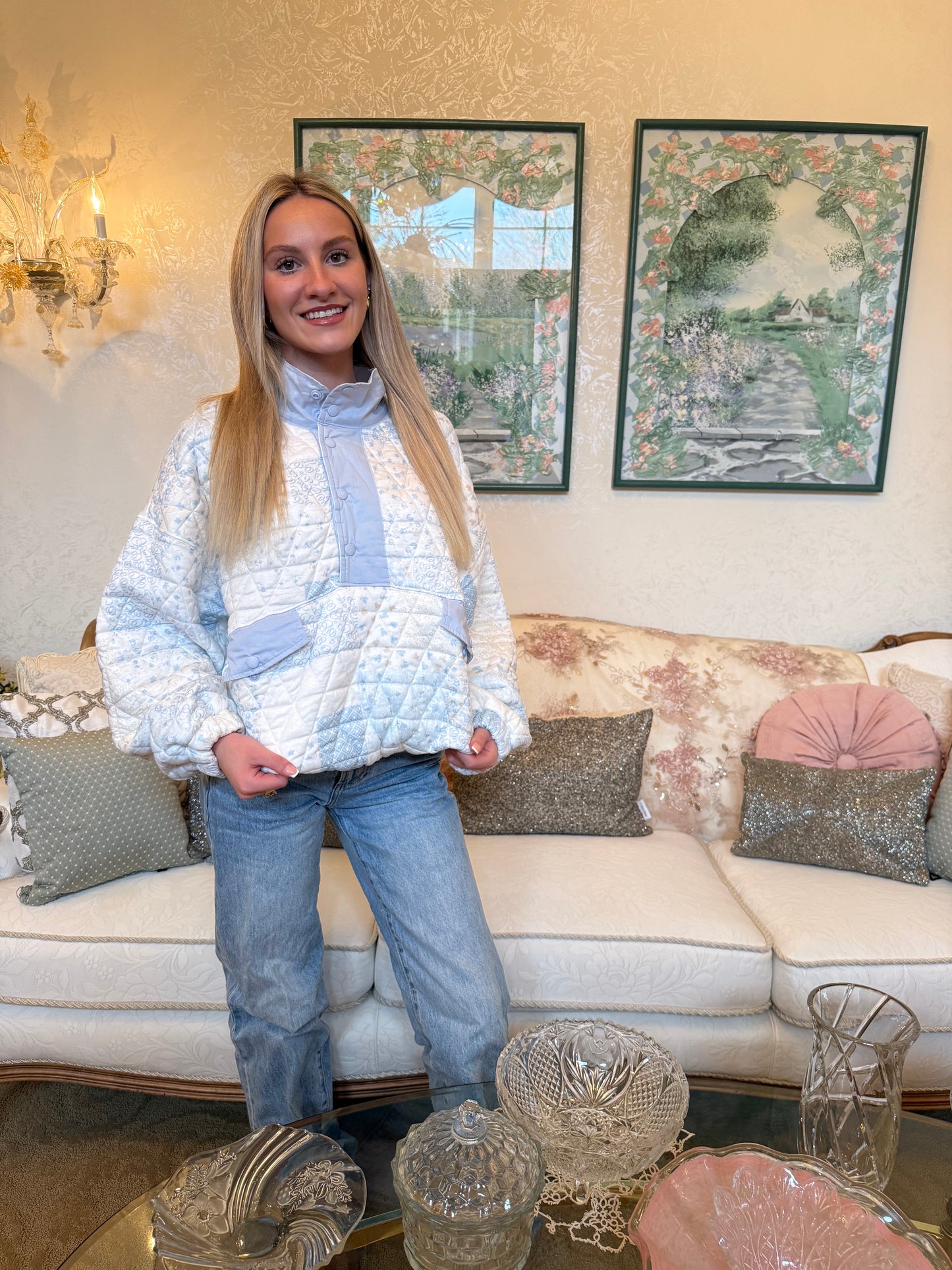 Quarter-snap Sweater