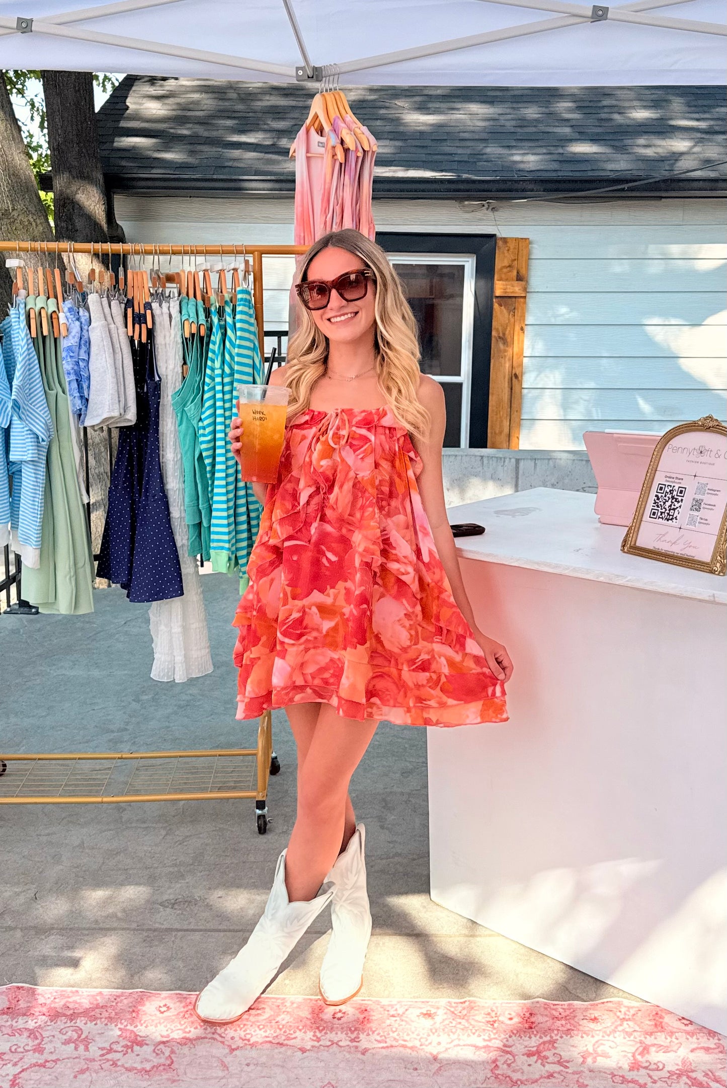 Blooming Floral Mini Dress