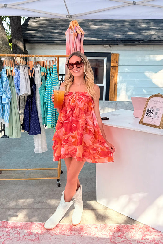 Blooming Floral Mini Dress