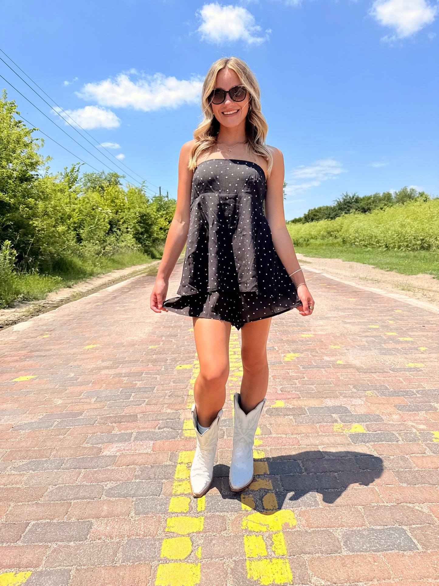 Polka Party Romper