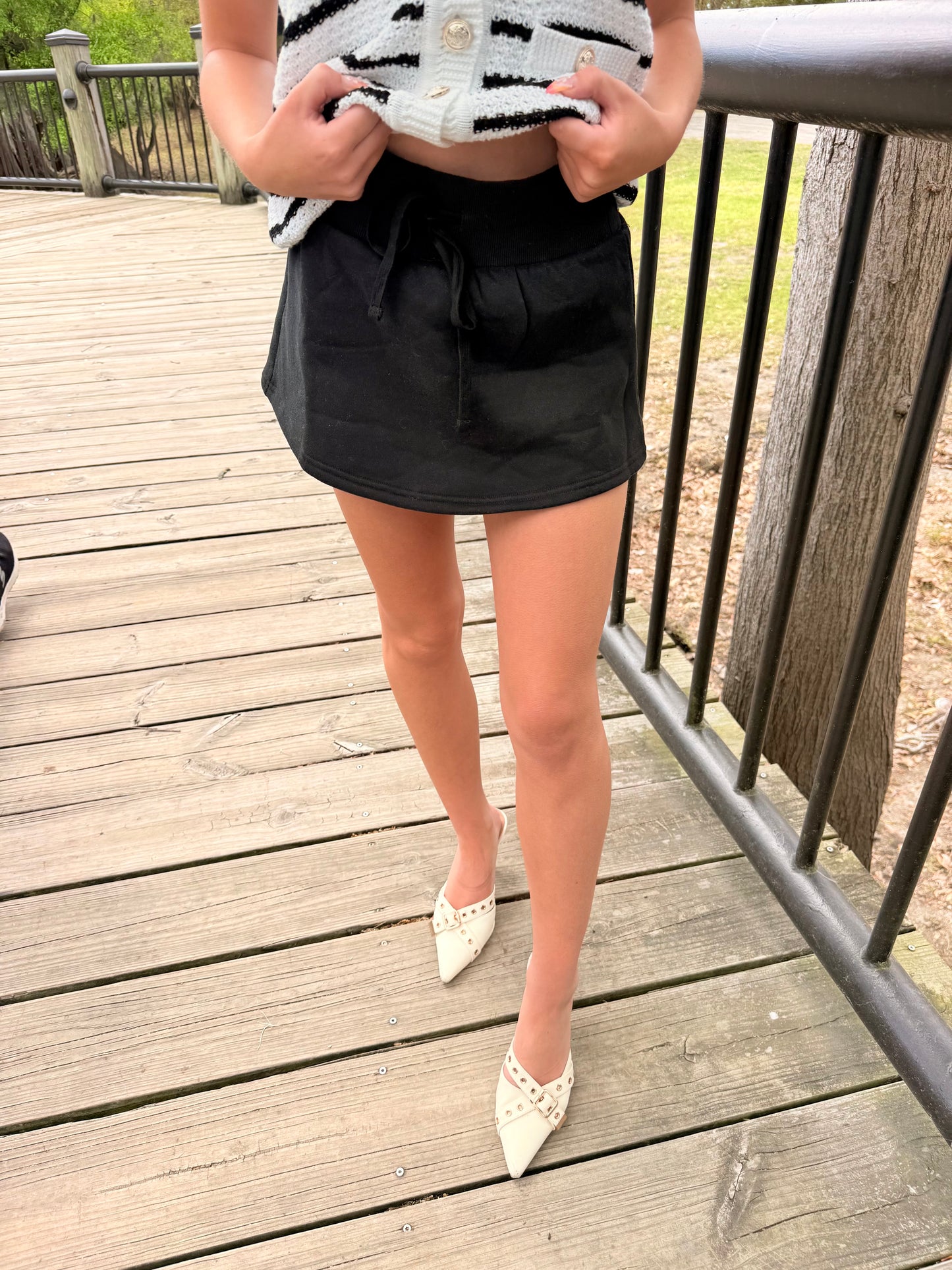 Black Mini Skort