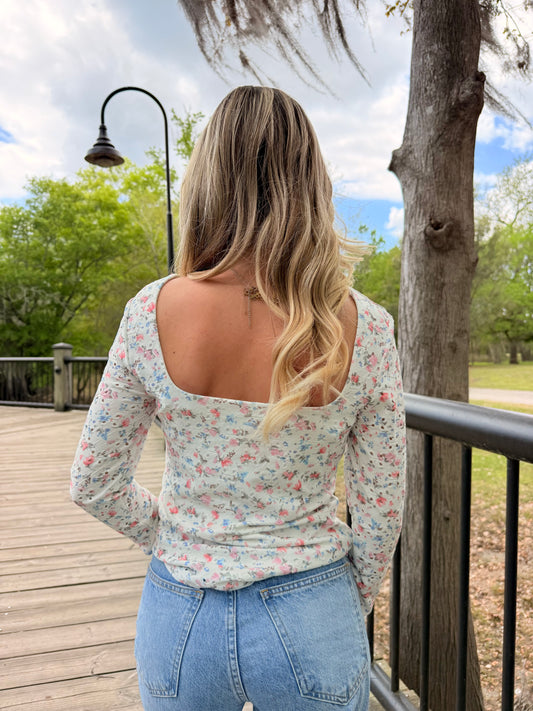 Floral Long Sleeve Top
