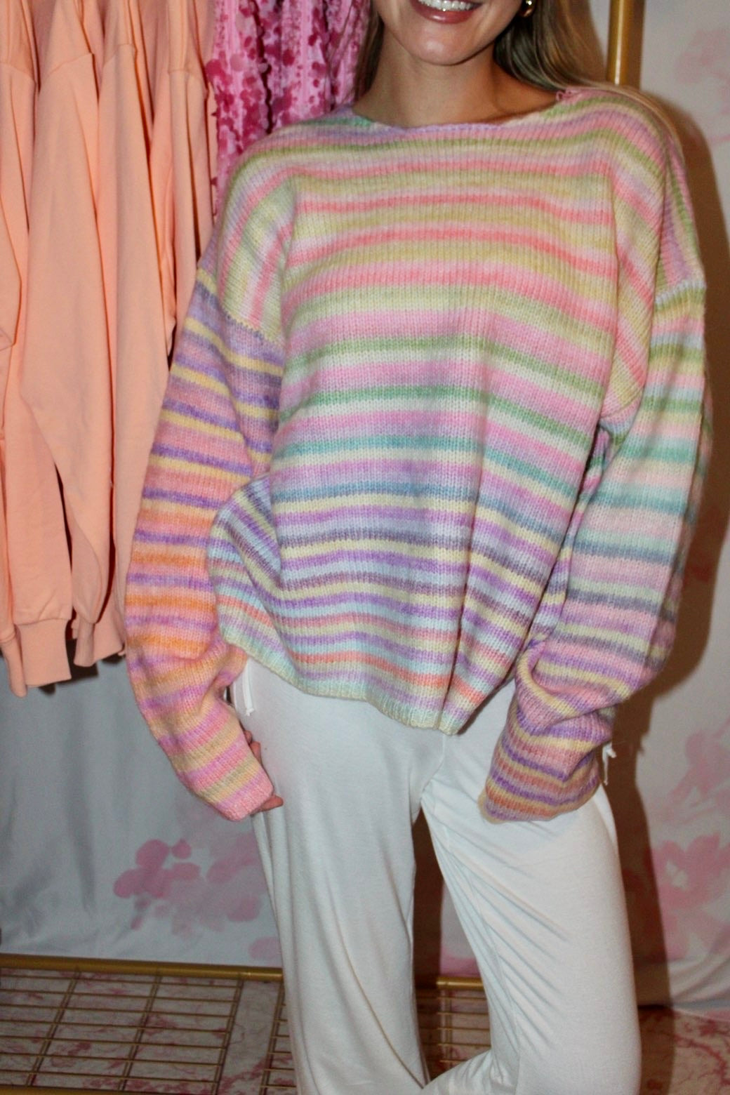 Rainbow Sherbet Sweater