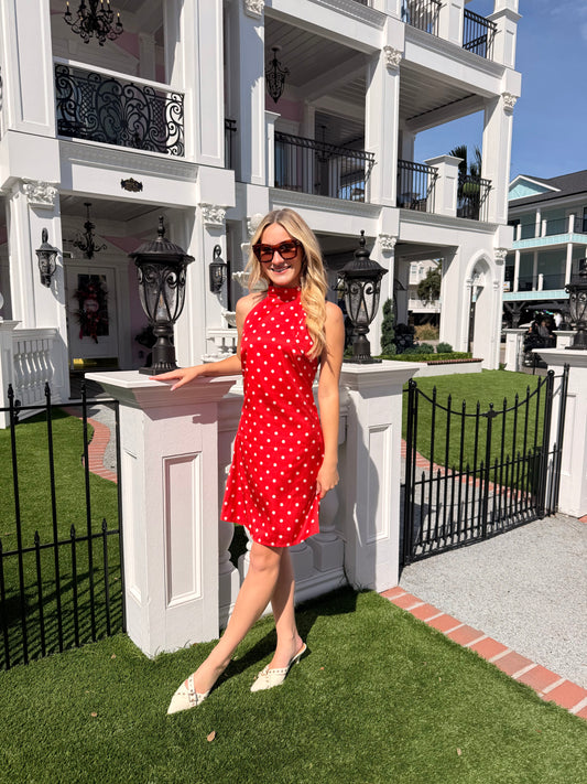 Red Polka Dot Dress