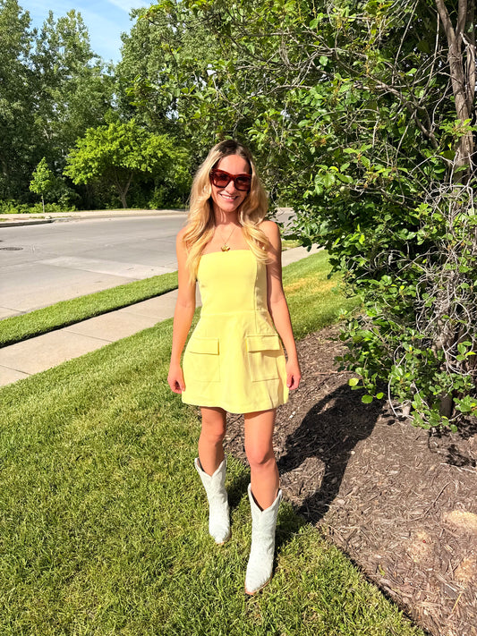 Lemon Mini Dress
