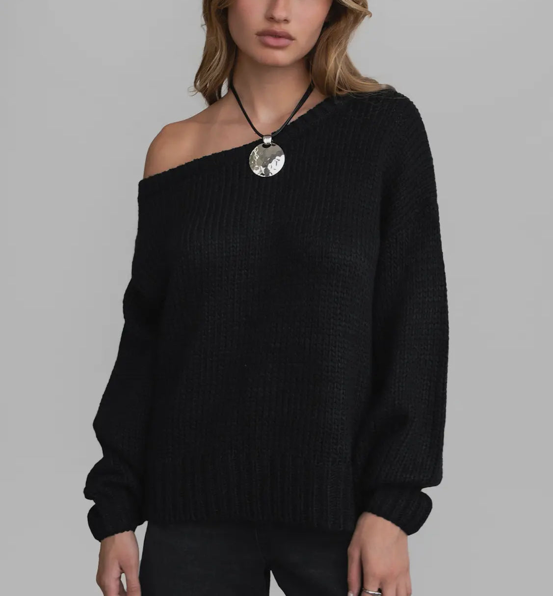 Off the Shoulder Sweater Cardigan