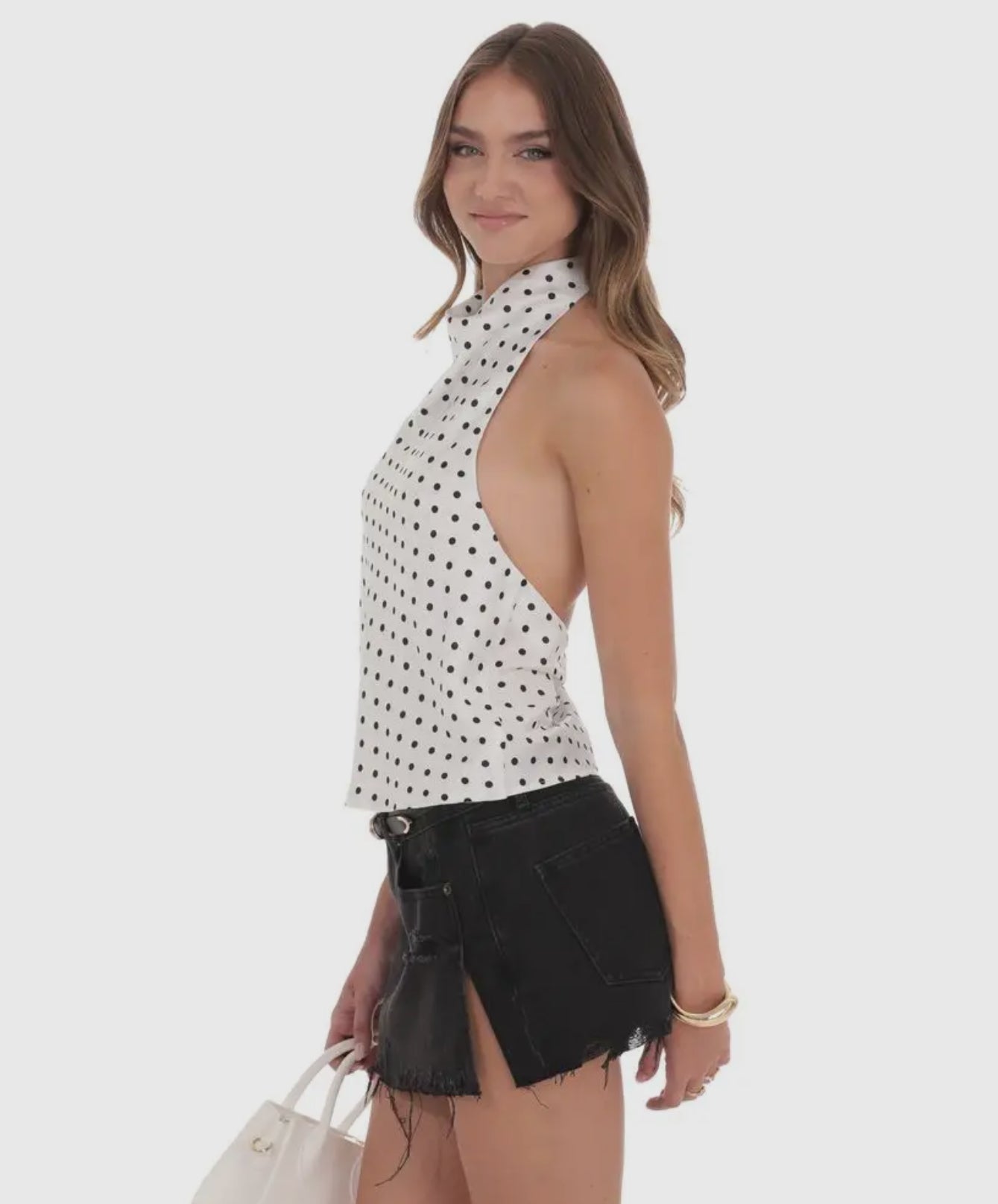 Halter Polka Dot Top