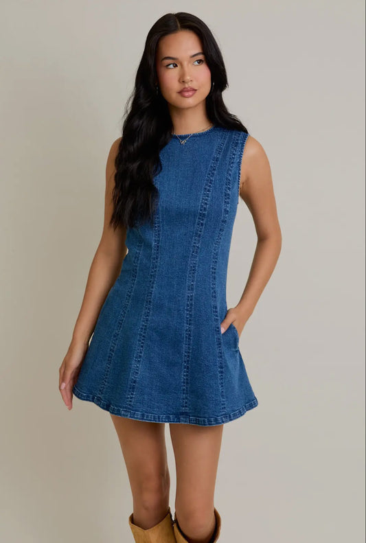 Denim Babydoll Dress